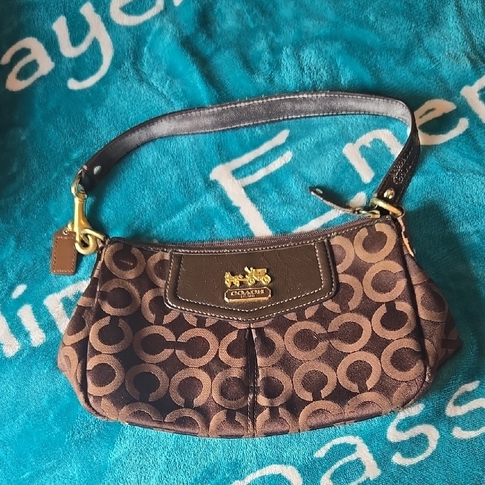 Coach Brown Signature Shoulder Bag